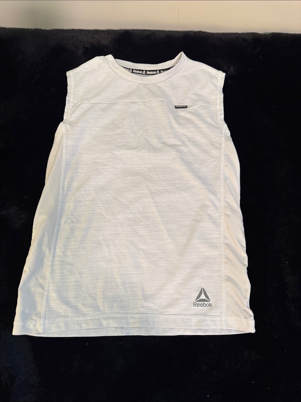 Reebok Kids White Sleeveless Athletic Tank Top